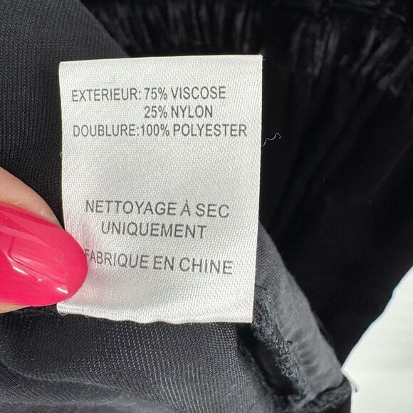 Sea New York Mayde Velvet Black Long Sleeve Cut Out Cutout Midi Size 2 - Picture 13 of 15